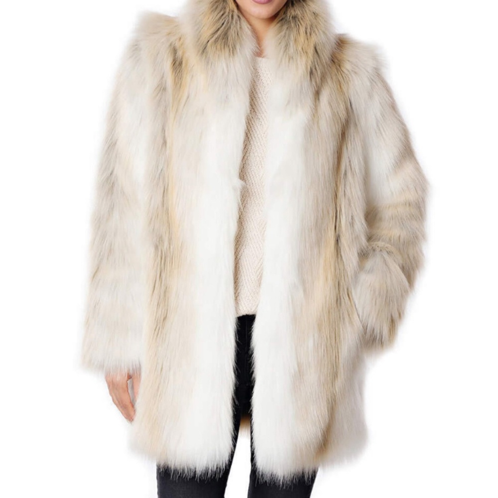 Donna Salyers Arctic Faux Fur Coat